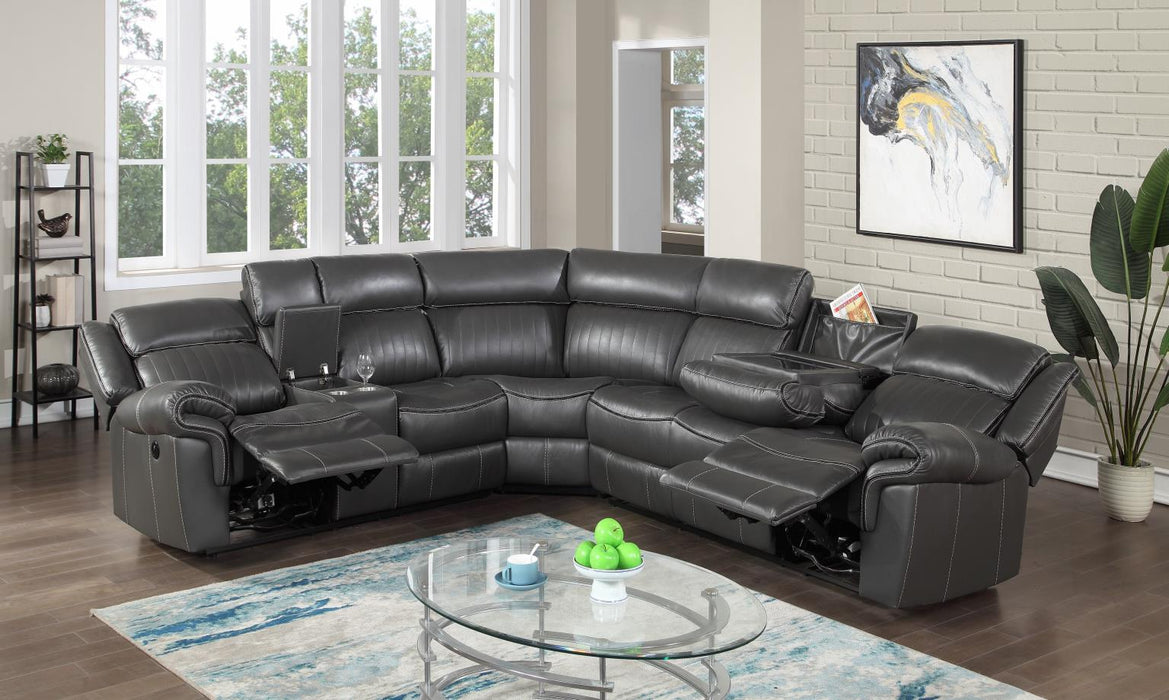 U21 3 Pc Power Reclining Sectional With Screen