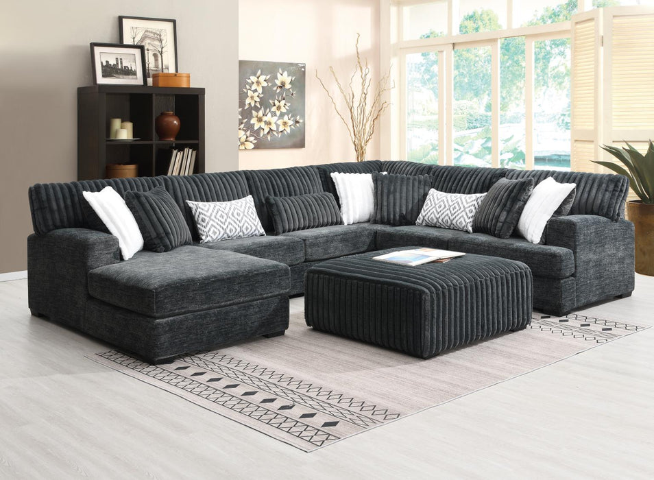 U257 Charcoal 3 Pc Sectional