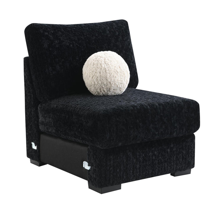 Black Corduroy Loveseat