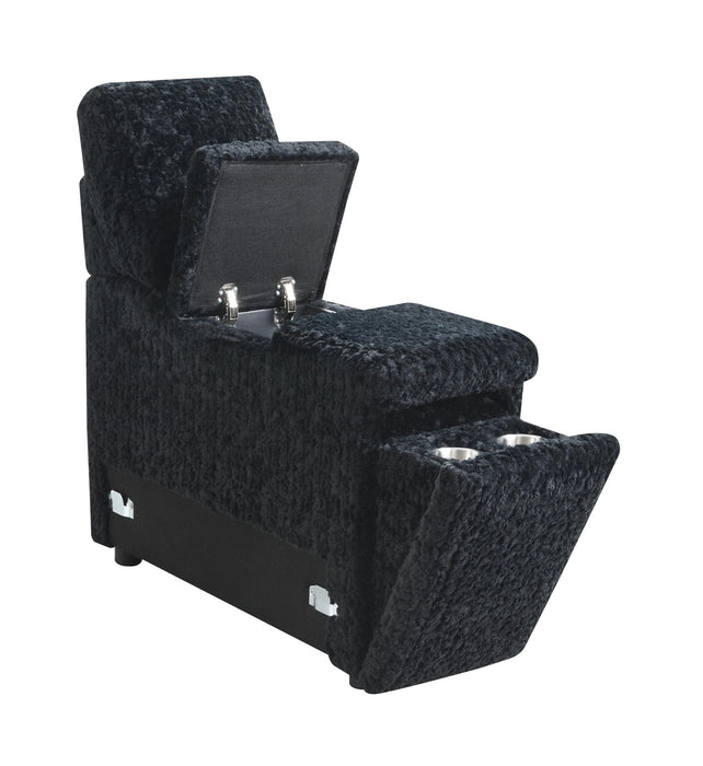 Black Corduroy Loveseat
