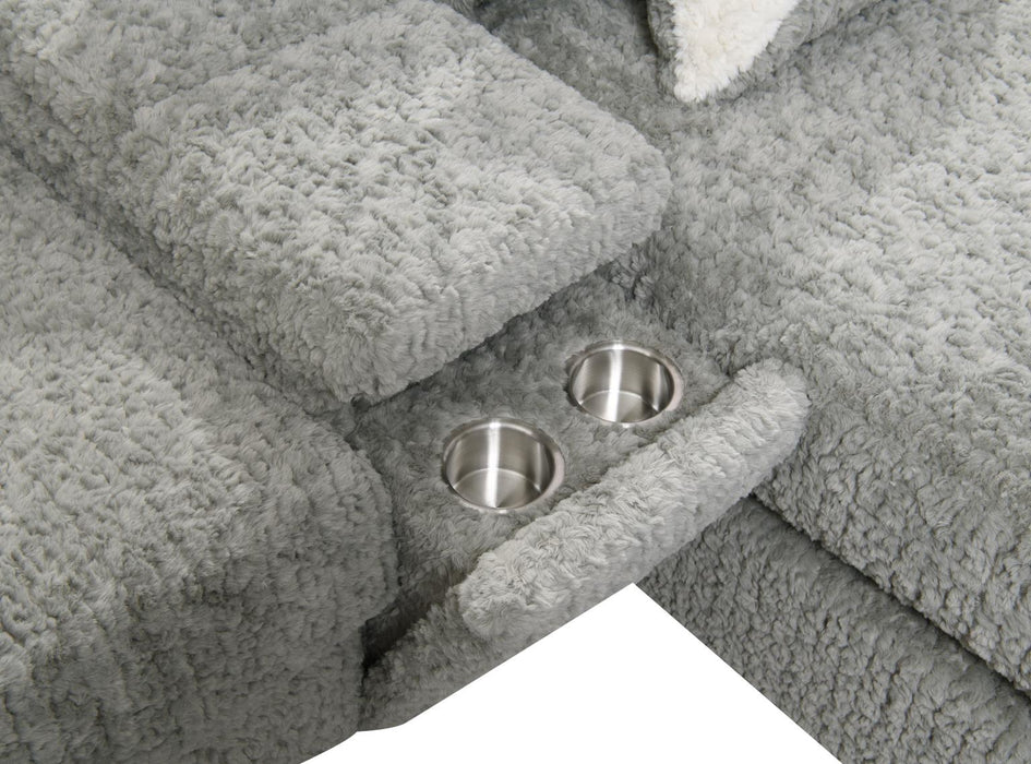 Gray Corduroy Console