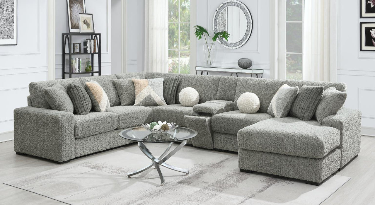 Gray Corduroy Console