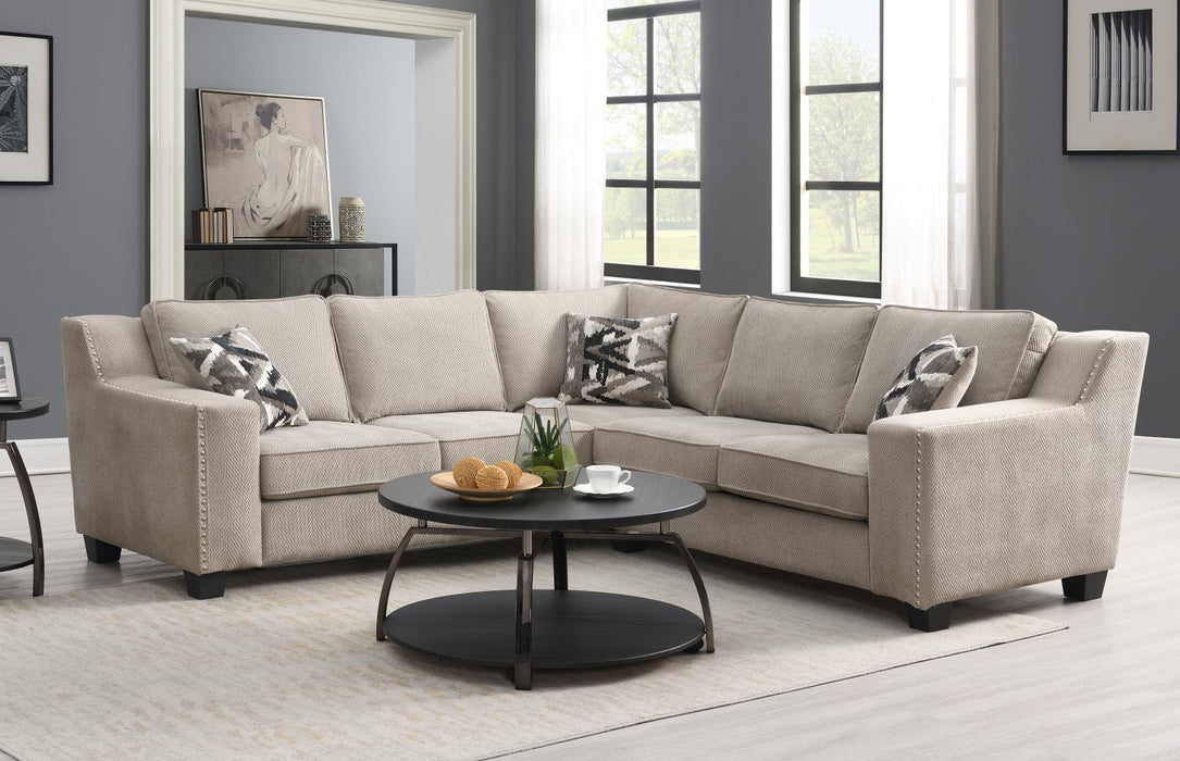 U325 Sand 2 Pc Sectional