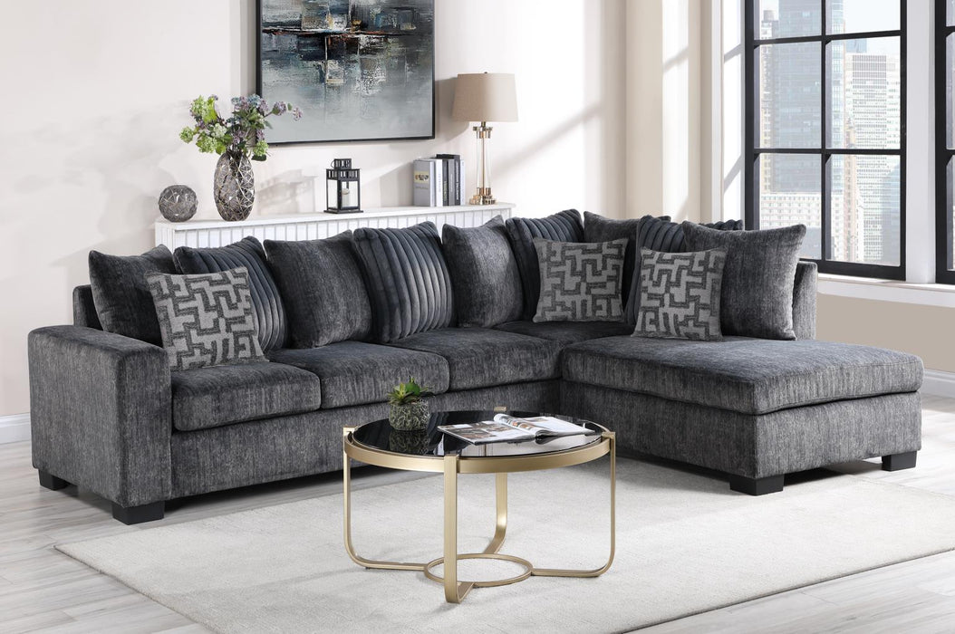 U364 Charcoal 2 Pc Sectional