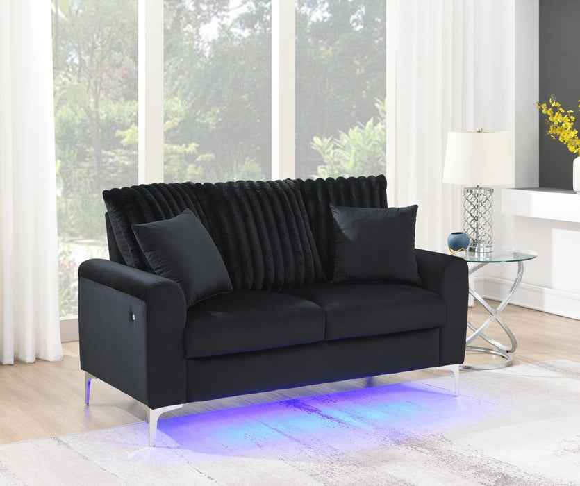 Black Led Chair