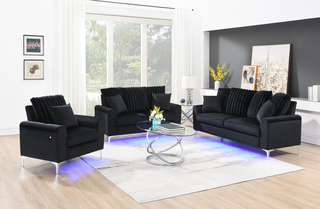 Black Led Sofa