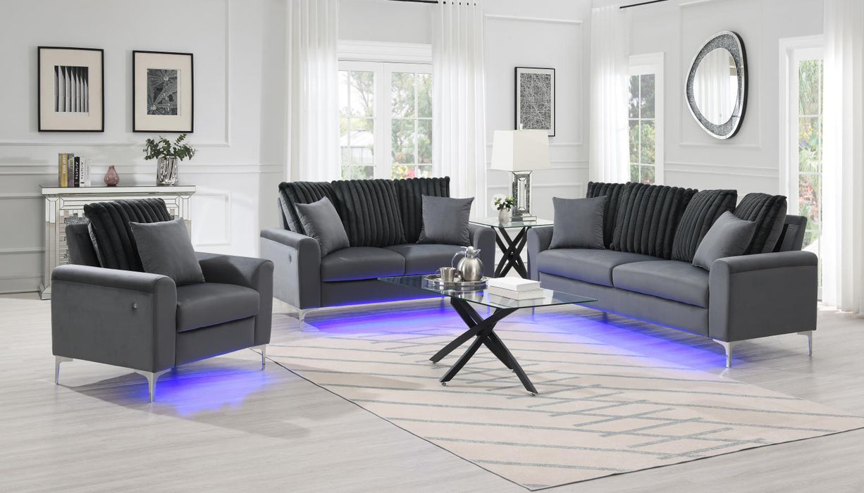 Gray Led Chair