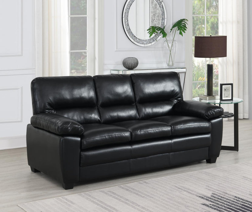 U529 Black Pu Sofa