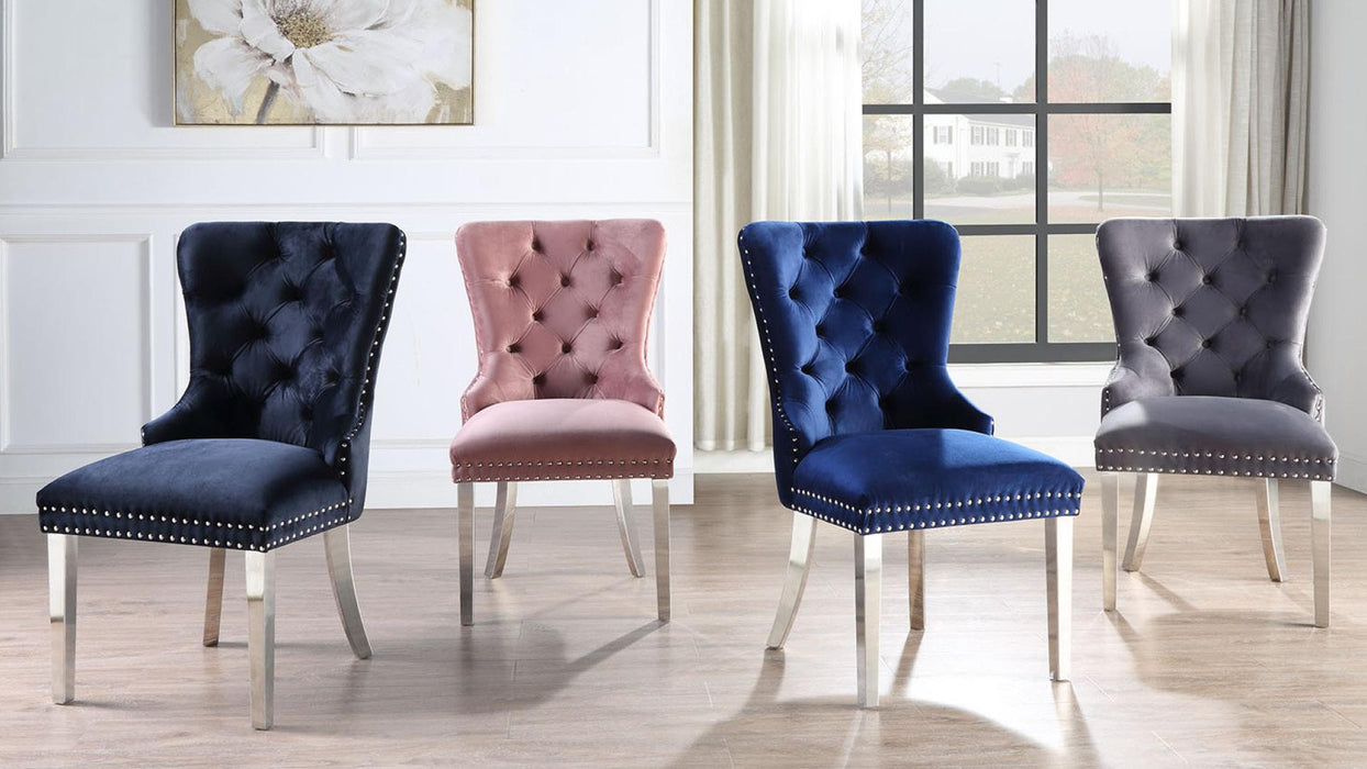 Daria SIDE CHAIR (2/BOX) - D2082-PNK - Furniture Citi (Multi Location - MI)