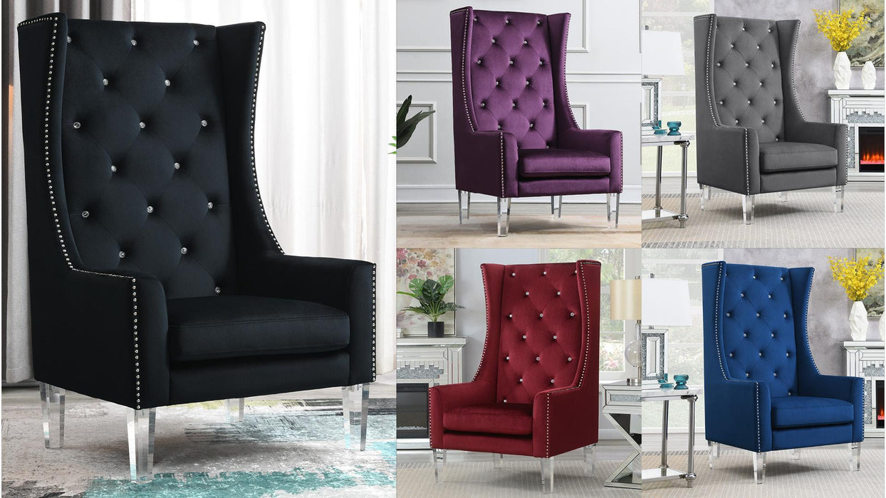 KingArthur HIGH BACK WING CHAIR - D2091-BRG