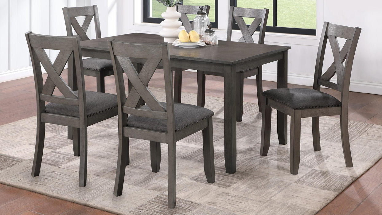 Peter DINING TABLE W/6 SIDE CHAIRS - D161-7