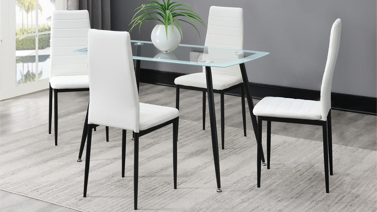 Blaise TABLE & 4 CHAIRS - D342-WT