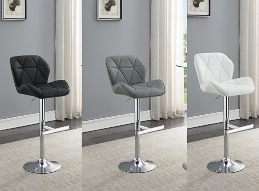 Antonio WHITE LEATHER PU BAR STOOL - ST130-WHT - Furniture Citi (Multi Location - MI)
