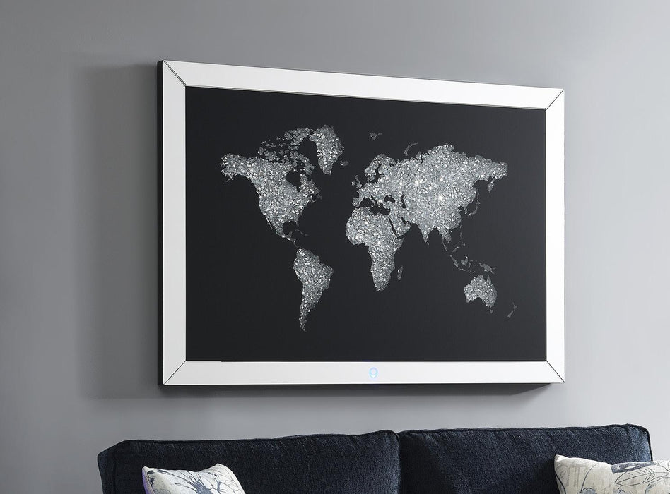 Rayne LED WALL ART (WORLD MAP) - A2010