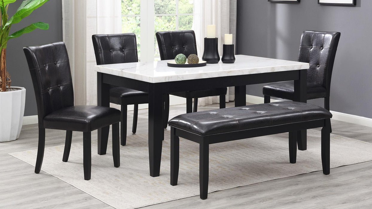 Juliana BLACK MARBLE DINING TABLE - D128-T