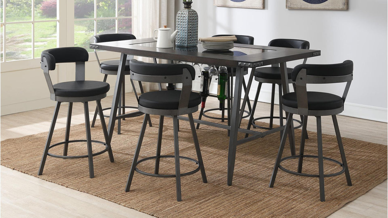 Emma GRAY PUB STOOLS - D208-GRY - Furniture Citi (Multi Location - MI)