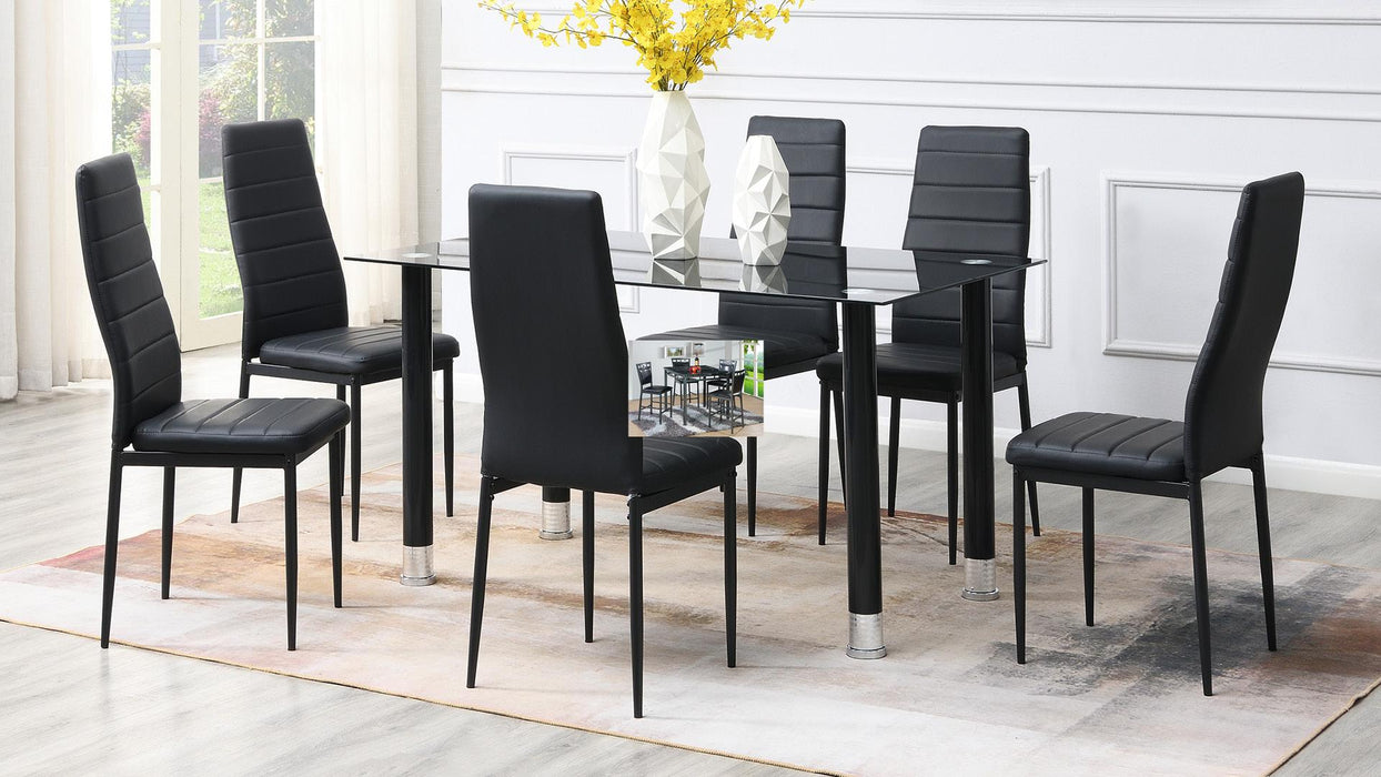 Davis TABLE & 6 CHAIRS - D635 - Furniture Citi (Multi Location - MI)