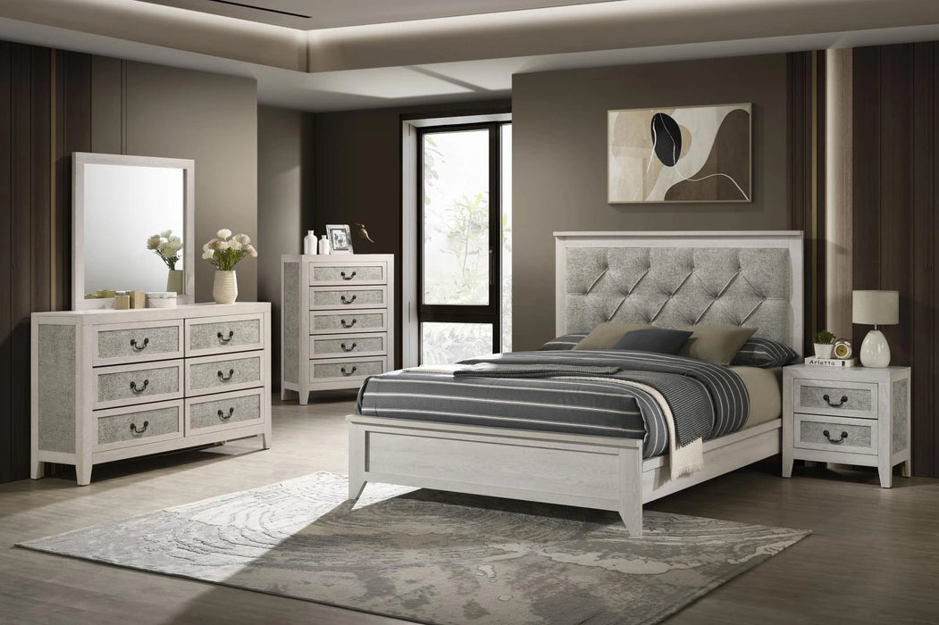King Bed-Dresser-Mirror