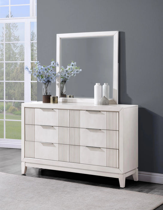 B252 Beige Dresser