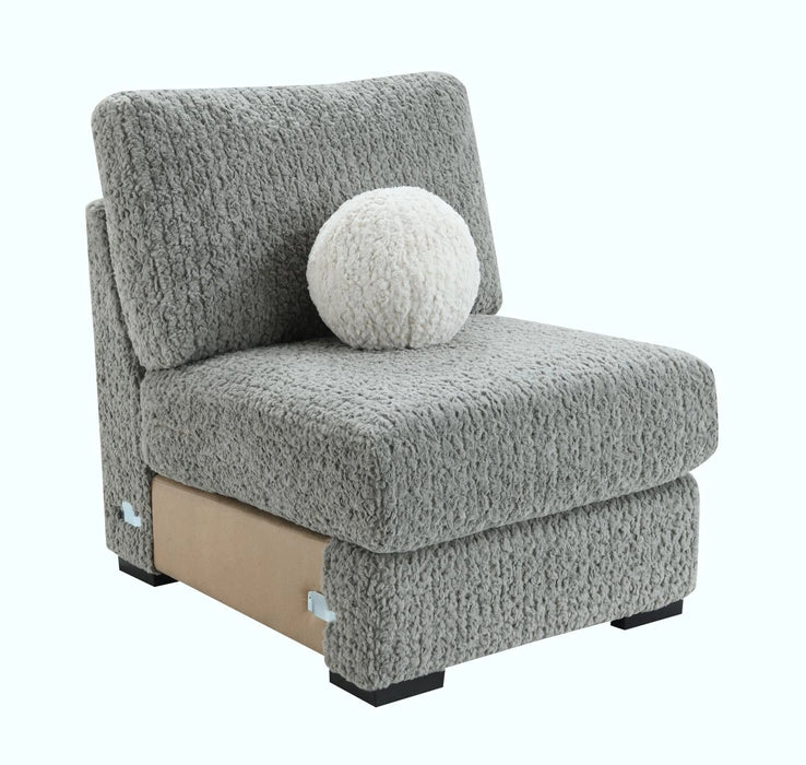 Gray Corduroy Console