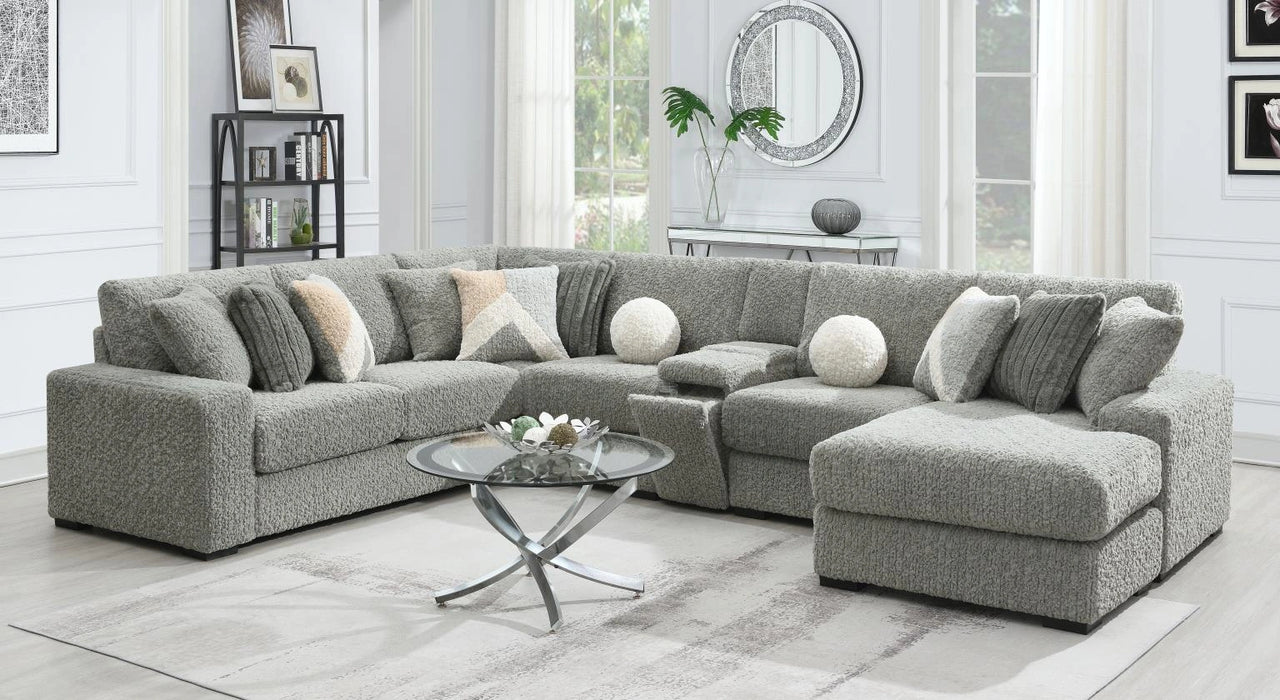 Gray Corduroy Loveseat