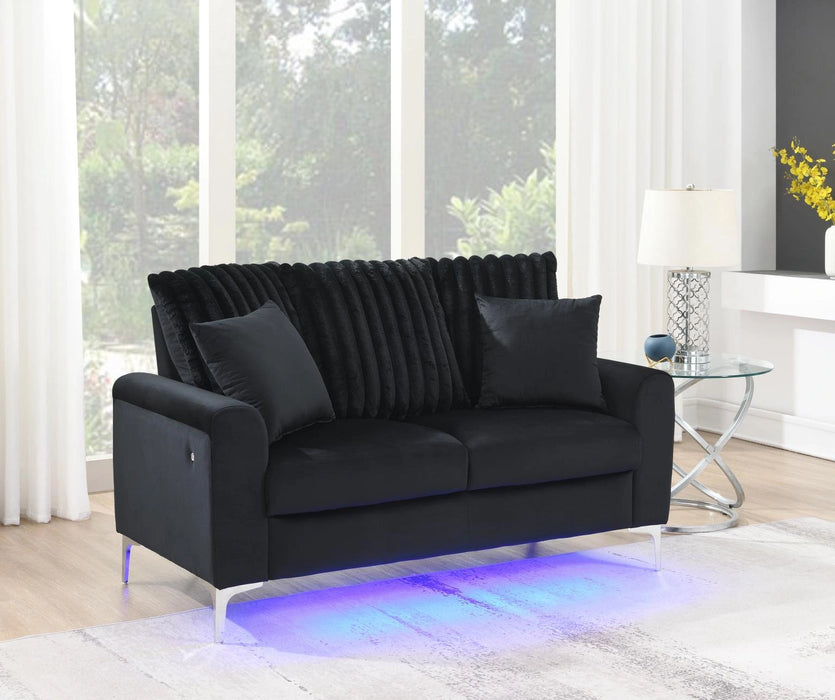 Black Led Sofa