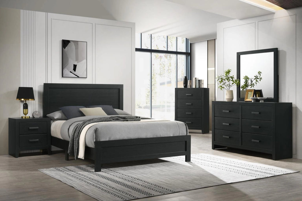 B525 Bed-Dresser-Mirror