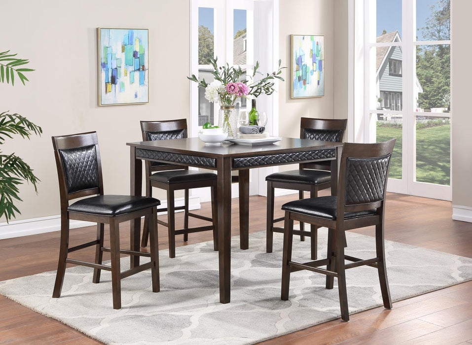 D299 Cherry Counter Height Table-4 Chairs
