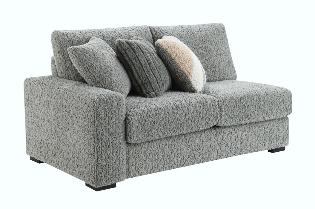 Gray Corduroy Loveseat