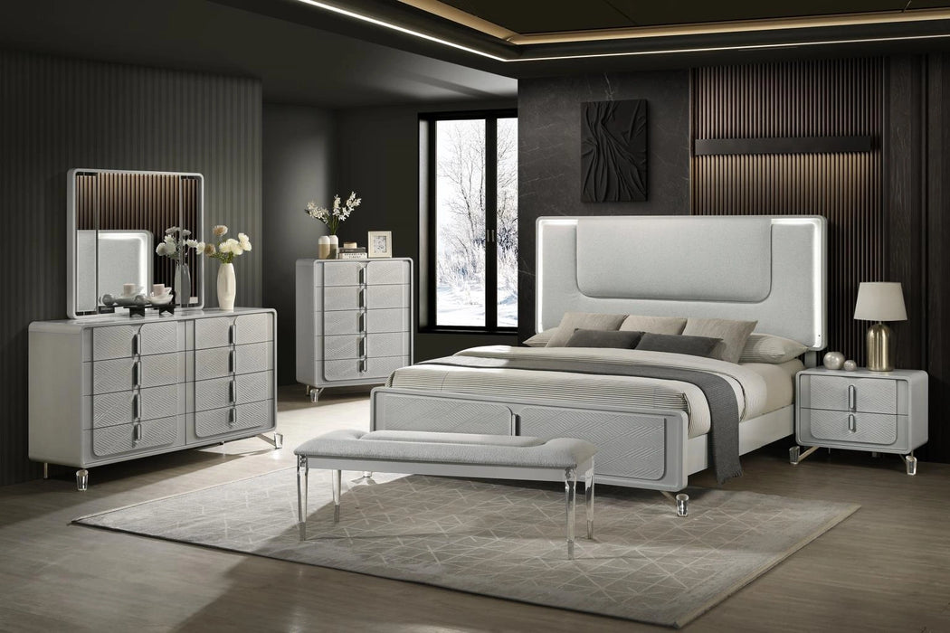 King Bed Frame - Dresser - Mirror - Chest - Nightstand